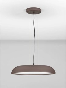 Lustra LED suspendata stil modern FELICIA maro 60cm