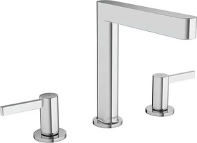 Baterie lavoar Hansgrohe Finoris 160 cu 3 elemente si ventil Push-Open crom