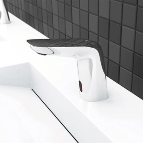 Baterie lavoar electronica Rubineta Ecosens finisaj crom lucios alimentare baterii