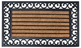 Covoraș intrare cu fibre de cocos Esschert Design Geometry, 45,4 x 75,5 cm