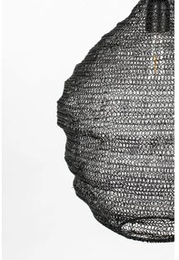 Lustră White Label Lena, ø 37 cm, negru