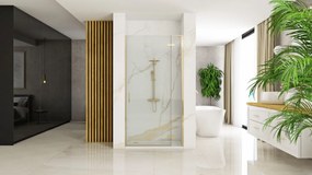Ușă de duș Rea Hugo 80 Gold Brush + profil