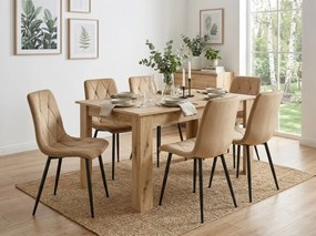Masa de dining MADO 120x80 cm, stejar artisan
