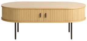 Măsuță de cafea în culoare naturală cu aspect de lemn de stejar 60x120 cm Nola – Unique Furniture
