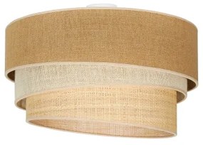 Plafonieră Duolla YUTE TRIO 3xE27/15W/230V d. 60 cm maro/gri/bej