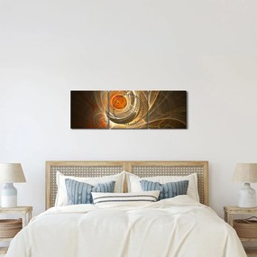 Tablou cu abstracție (cu ceas) (90x30 cm)