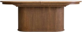 Masă lemn masiv nuc Ovala Milano 210 (+60) х 100 х 77 cm / Stejar - Natur