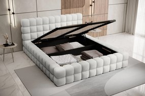 Pat lemn masiv Tapitat Tetrix Personalizabil 140/160/180x200cm - 180x200, Touch 100