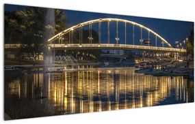 Tablou cu făntână arteziană (120x50 cm)