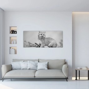 Tablou - Vulpe gri (120x50 cm)