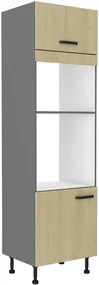 Dulap bucătărie pentru alimente pentru cuptor Scarmi 60 DPM 215 2F (Antracit + Herringbone scandi). 1049766