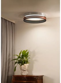 Duolla- Plafonieră LED ROLLER DUO SHINY LED/24W/230V d. 45 cm alb/cupru