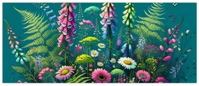 Tablou - Flori de câmp (120x50 cm)