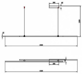 Lustra LED, pendul design modern Halo alama
