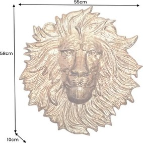 Decoratiune perete WILDLIFE LOWE 60cm auriu A-43953 VC