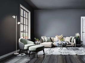 Lampadar/Lampa de podea LED design modern Taros alb