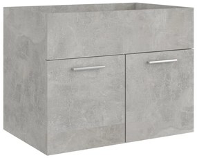 Dulap de chiuveta, gri beton, 60x38,5x46 cm, PAL Gri beton, Dulap pentru chiuveta, 1