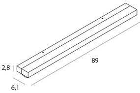 Aplica liniara LED, Protectie IP44 Trio 10W negru