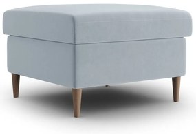 Taburet albastru deschis cu tapițerie din catifea Kyoto – Cosmopolitan Design