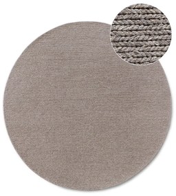 Covor maro deschis țesut manual rotund din lână ø 160 cm Francois – Villeroy&amp;Boch