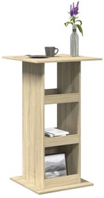 vidaXL Masă bar cu depozitare stejar sonoma 60x60x102cm lemn prelucrat
