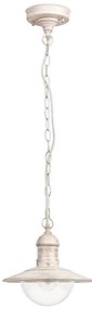 Brilagi - Lampă suspendată de exterior MOLDE, 1xE27/60W, IP44, alb/patină