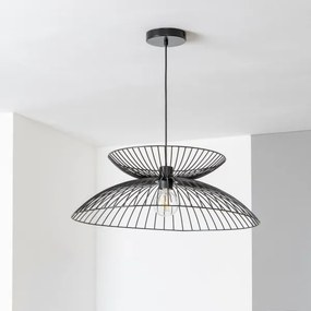 Brilagi - Lustră LED pe cablu CERIA WIRE, 1xE27/40W/230V, Ø 60 cm, neagră