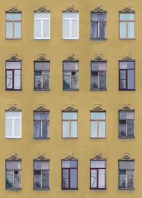 Tapet Window Row, Saffron Street, Rebel Walls