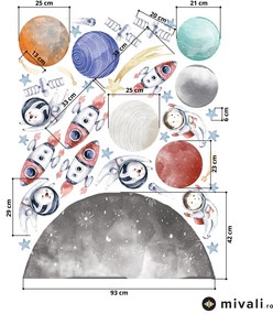 Autocolante de perete - Univers