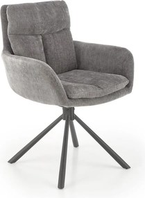 Scaun de masă HALSA, 1 buc., gri