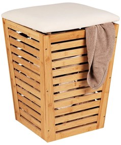 Coș de rufe din bambus 55 l - Wenko