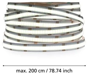 Bandă LED dimabilă Eglo 900577 2m COB STRIPE LED/13,2W/24/230V 2700-6500K + telecomandă