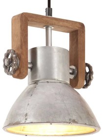 Lampa suspendata industriala, 25 W, argintiu, rotund, 19 cm E27 Argintiu,    19 cm, 1