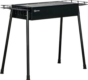 Outsunny Gratar Portabil Exterior Oțel Inoxidabil | Aosom Romania