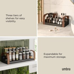 Organizator pentru mirodenii din plastic reciclat Bellwood – Umbra