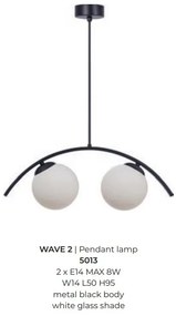Lustra suspendata cu 2 de surse de lumina WAVE 2