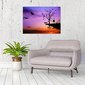 Tablou - Siluetele animalelor (70x50 cm)