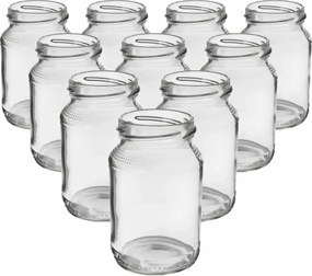 Set de 10 bucăți de borcane cu filetSirius, 0,2 l, Orion