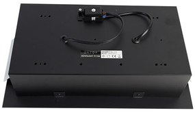 Set de 12 spoturi îngropate negre AR111 reglabile cu 2 lumini - Oneon