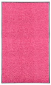 vidaXL Covoraș de ușă lavabil, roz, 90 x 150 cm