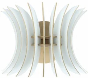 Aplica de Perete 206-WB2, Soclu E27, Max 45 - 60W, Culoare Alb