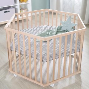 Țarc pentru copii din lemn masiv de fag 119x104 cm – Roba