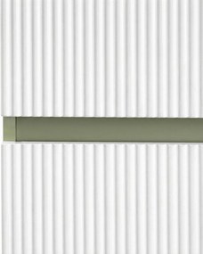 Trent agățat dulap lateral verde-alb