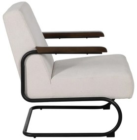 Fotoliu bej cu tapițerie din chenille Industra – Ixia