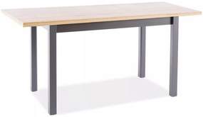 Masa extensibila Adam stejar artizan/negru L100-140xl60 cm