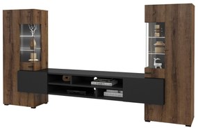 Mobilier living Cobie Typ 10 (monastery Stejar + Negru). 1108338