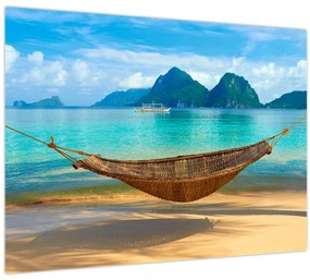 Tablou - Hamac pe plajă 3 (70x50 cm)