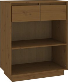 vidaXL Dulap consolă, maro miere, 60x34x75 cm, lemn masiv de pin