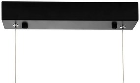 Lustra neagra inelara LED Range 120cm