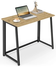 Masă de scris ZARIMO pliabilă 80x40 cm, stejar artisan